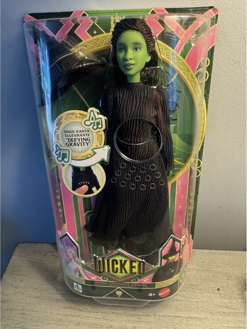 Mattel Wicked Singing Elphaba Doll Defying Gravity Sealed Movie Toy NEW